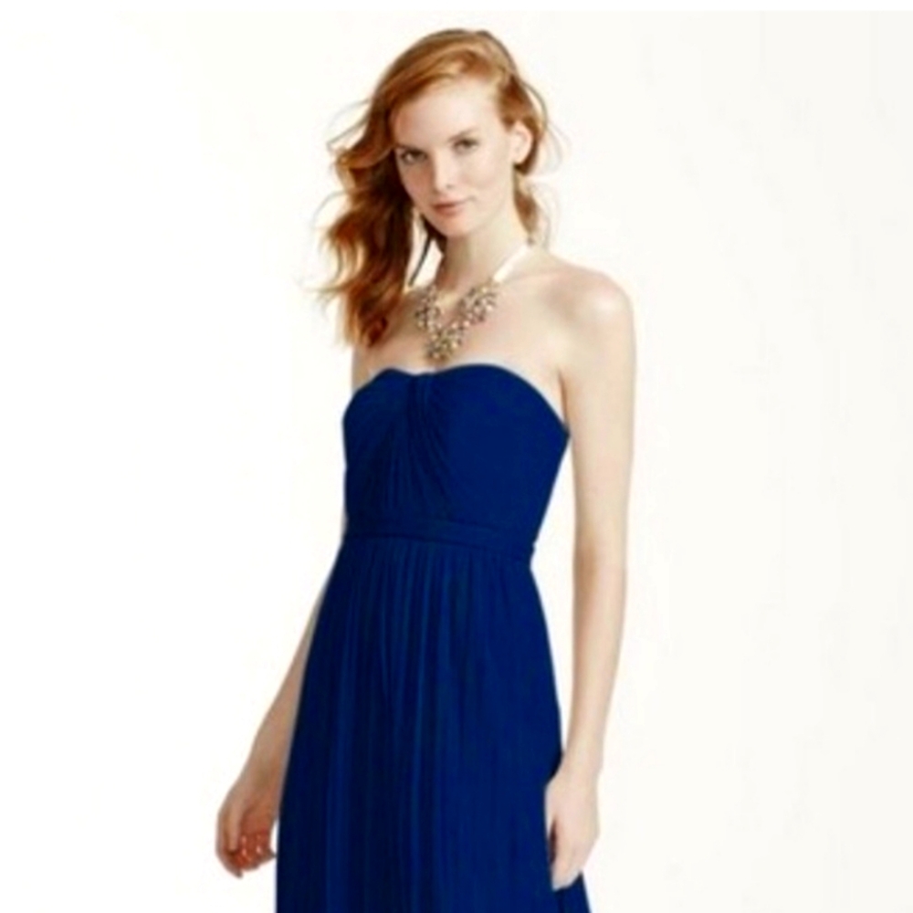 Davids  Bridal Versa Convertible Mesh Dress color Marine